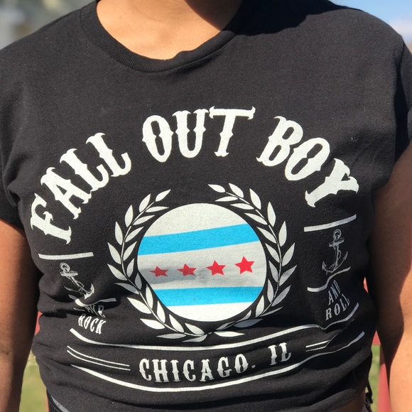 Manhead Other - Manhead Fall Out Boy Black T-shirt